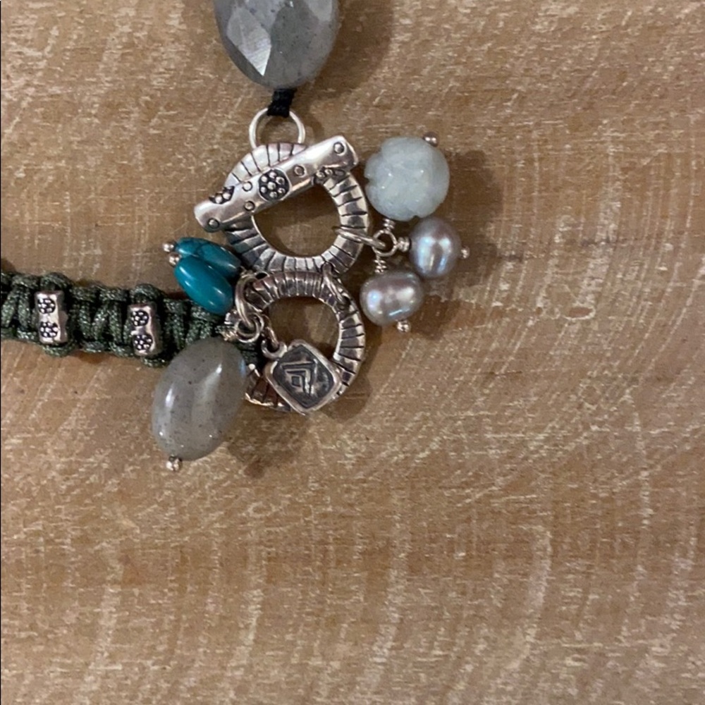 🌟SILPADA B2314 Woven Cord & Mixed Stone Bracelet - Picture 6 of 8
